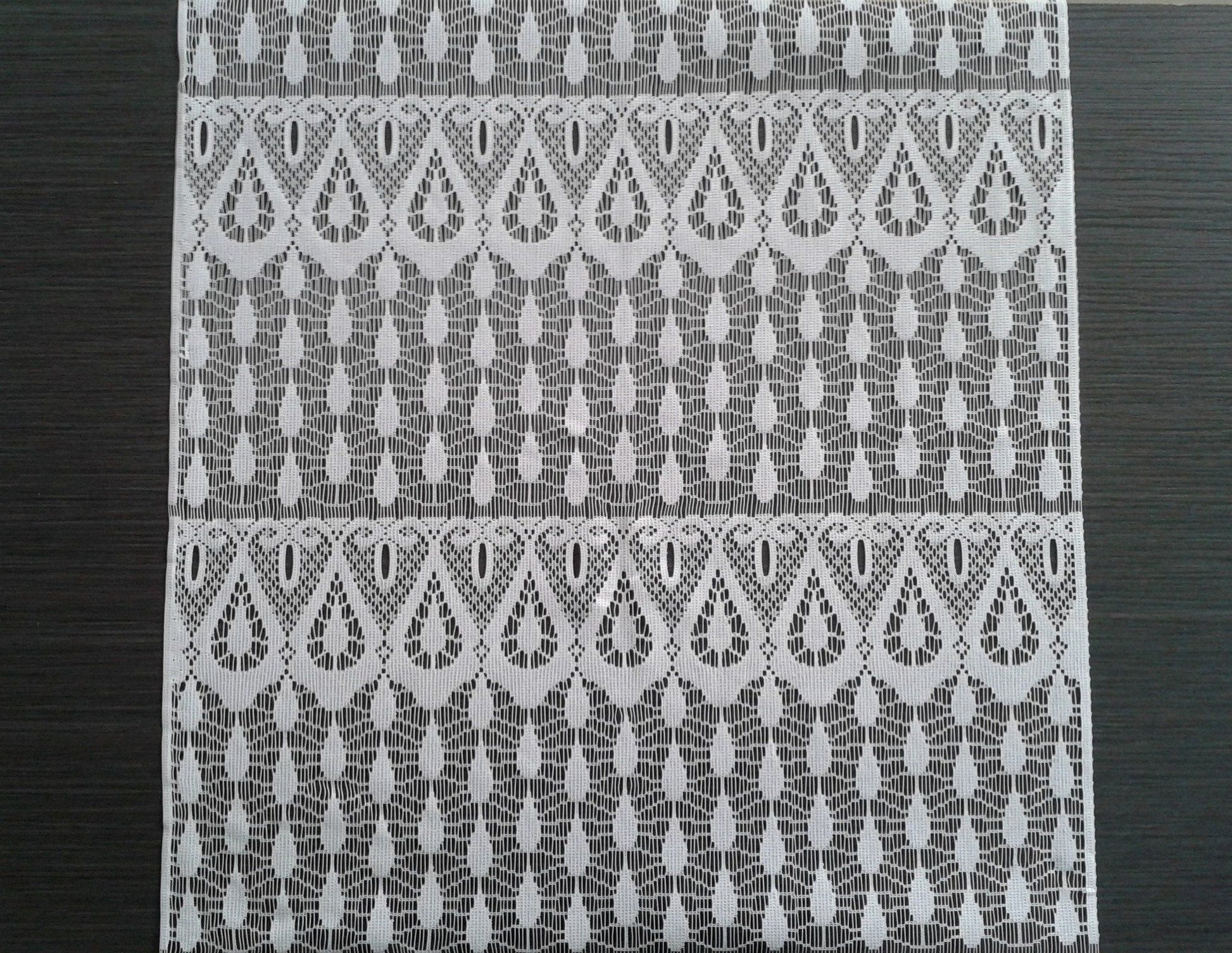 Tenda bianca con motivo Gouttes