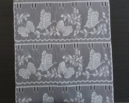 Tenda schermata bianca con motivo Papillone