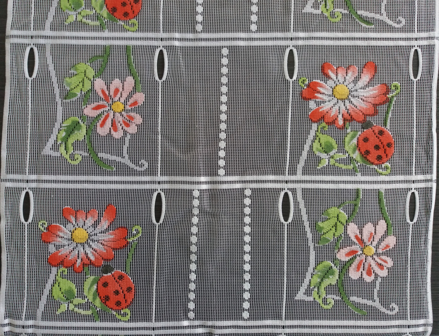 Tenda modulare colorata larga 45 cm con motivo Coccinella