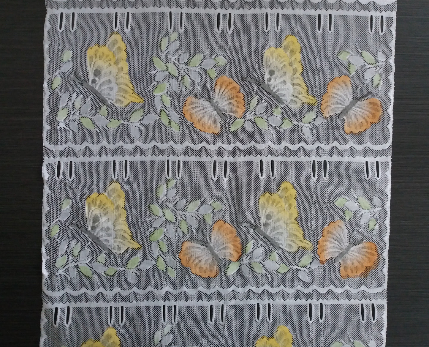 Tenda modulare colorata larga 45 cm con motivo a farfalla giallo