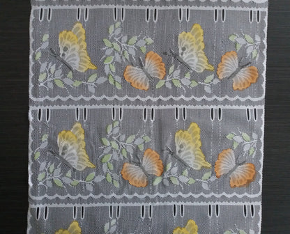 Tenda modulare colorata larga 45 cm con motivo a farfalla giallo