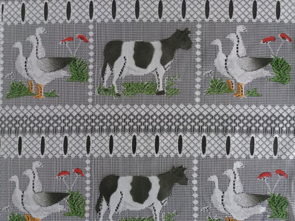 Tenda colorata modulare larga 45 cm con motivo Paturage