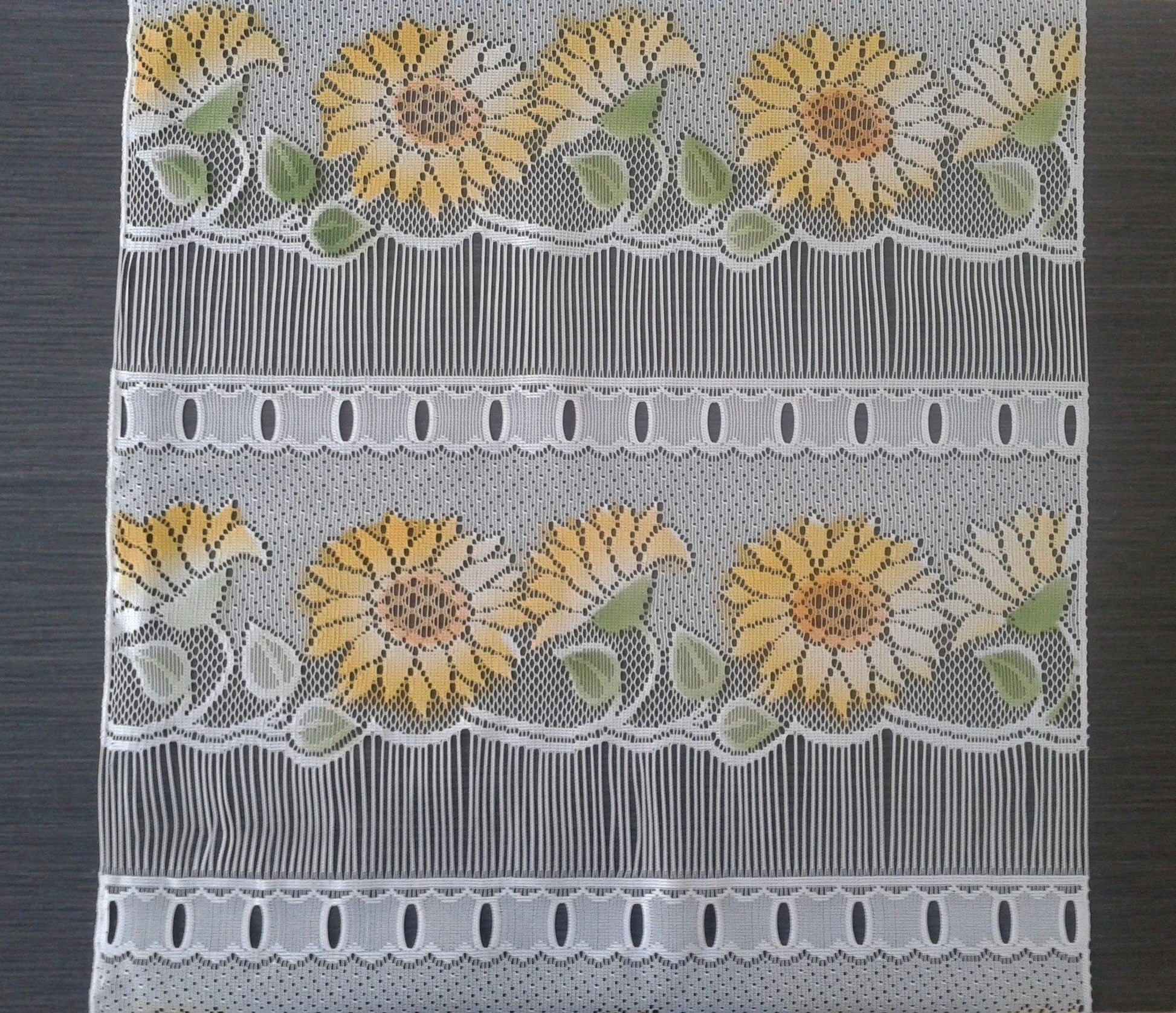 Tenda parasole colorata con motivo a girasole