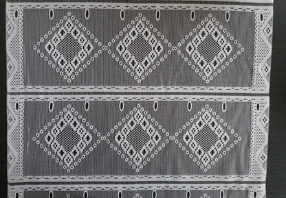 Tenda modulare bianca, larghezza 60 cm, motivo Calisson