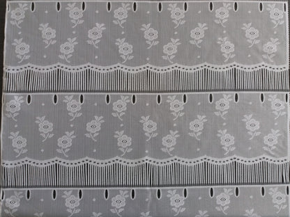 Tenda modulare bianca, larghezza 60 cm, motivo Floralis