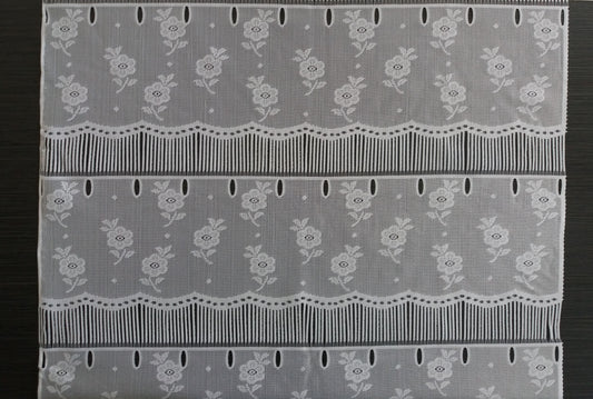 Tenda modulare bianca, larghezza 60 cm, motivo Floralis