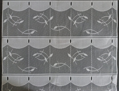 Tenda modulare bianca di 60 cm di larghezza con motivo a canne