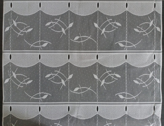 Tenda modulare bianca di 60 cm di larghezza con motivo a canne