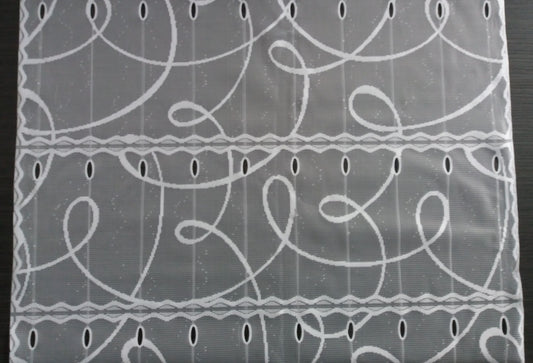 Tenda bianca con motivo Courbe