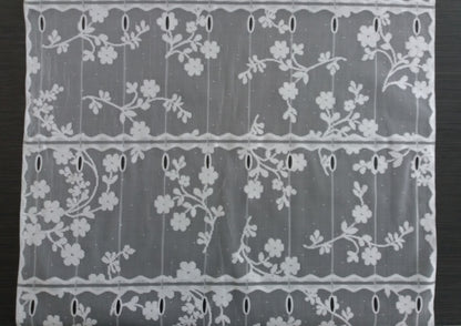 Tenda privacy bianca con motivo floreale 2