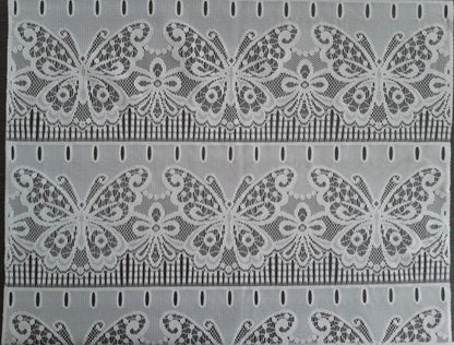 Tenda privacy bianca con motivo Stella (Zoom)