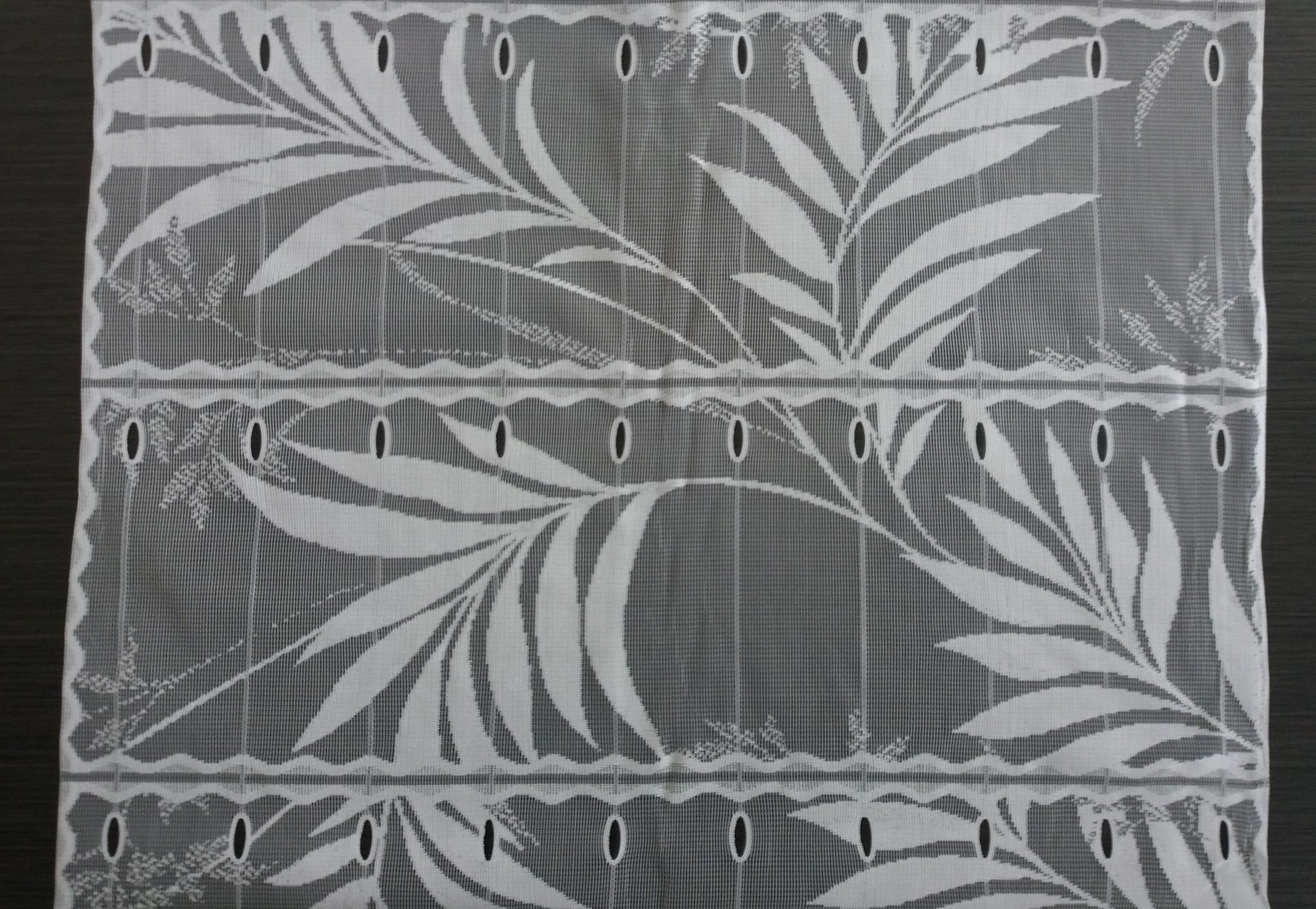 Tenda schermata bianca con motivo Bambù