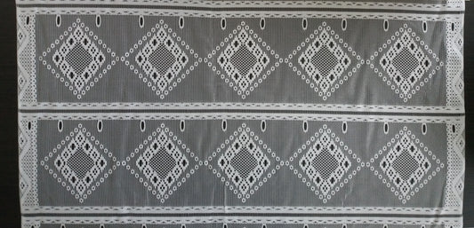 Tenda modulare bianca di 90 cm di larghezza con motivo Calisson