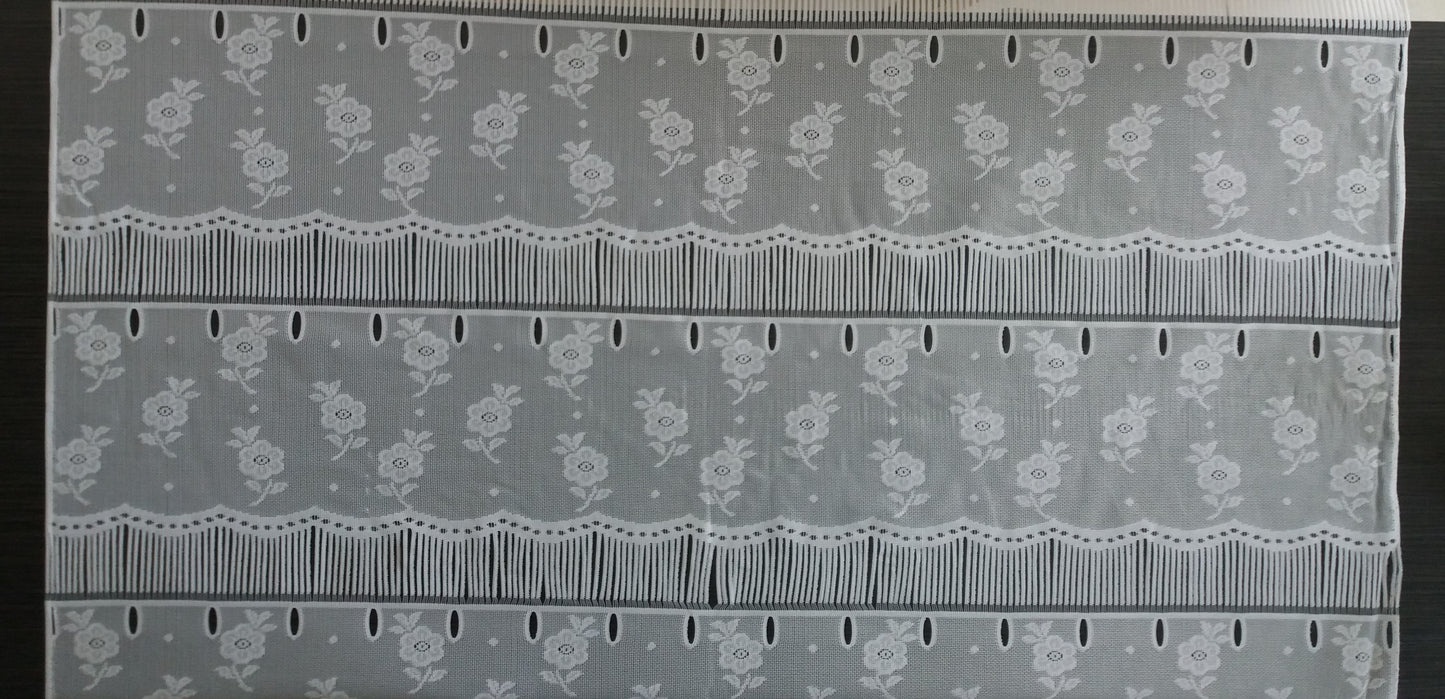 Tenda modulare bianca larga 90 cm con motivo Floralis