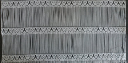 Tenda modulare bianca larga 90 cm con motivo Olga