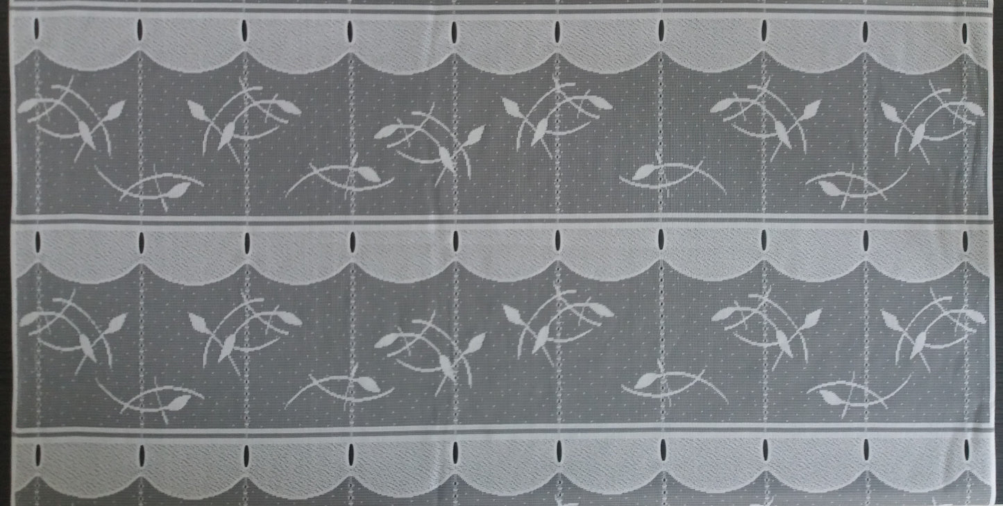 Tenda modulare bianca di 90 cm di larghezza con motivo a canne