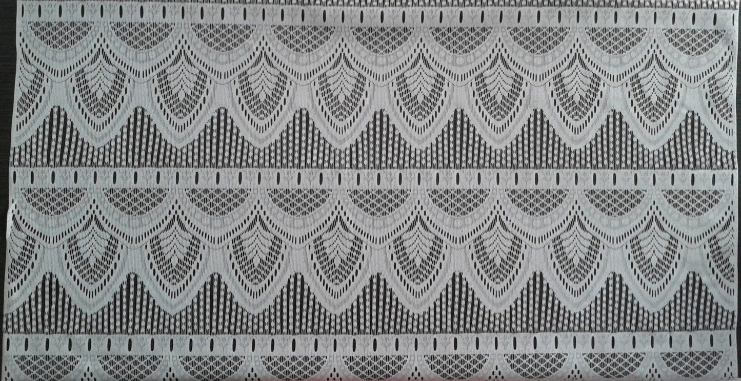 Tenda bianca a spina di pesce