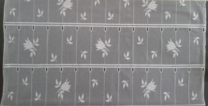 Tenda velata bianca con motivo a giglio