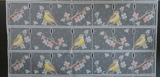 Tenda colorata modulare di 90 cm di larghezza con motivo Mesange